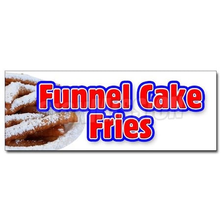 FUNNELS CAKE FRIES DECAL Sticker Hot Warm Crisp Delicious Sweet Food